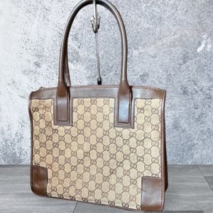 Gucci Boston Brown GG Canvas Bag